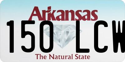 AR license plate 150LCW