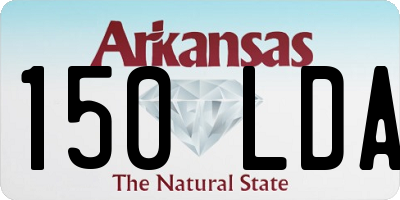 AR license plate 150LDA