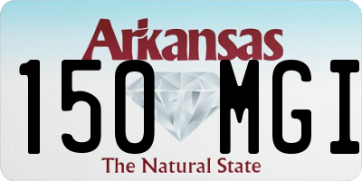 AR license plate 150MGI
