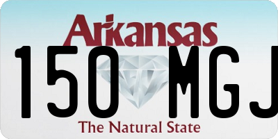AR license plate 150MGJ