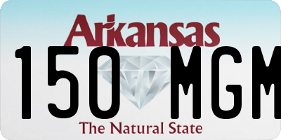 AR license plate 150MGM