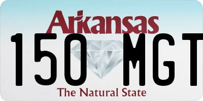 AR license plate 150MGT