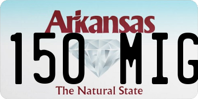 AR license plate 150MIG