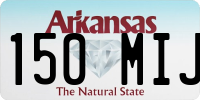 AR license plate 150MIJ
