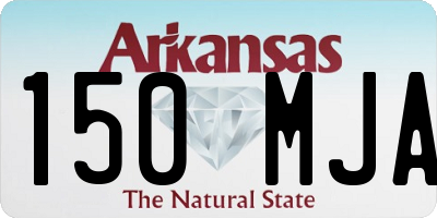 AR license plate 150MJA