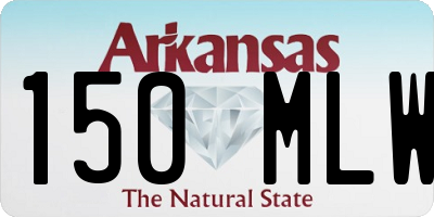 AR license plate 150MLW