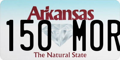 AR license plate 150MOR