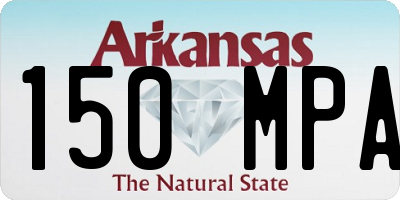 AR license plate 150MPA