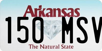 AR license plate 150MSV