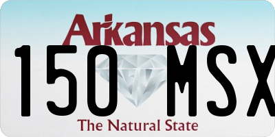 AR license plate 150MSX