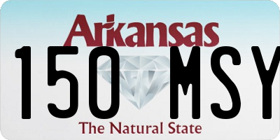 AR license plate 150MSY