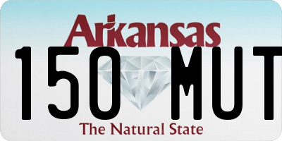 AR license plate 150MUT