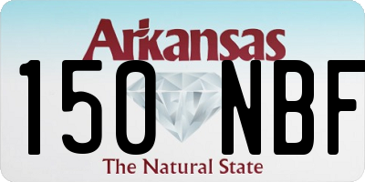 AR license plate 150NBF