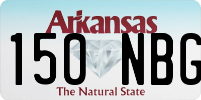 AR license plate 150NBG