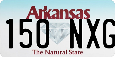 AR license plate 150NXG
