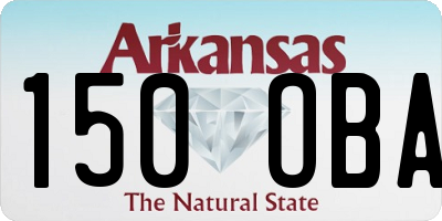 AR license plate 150OBA