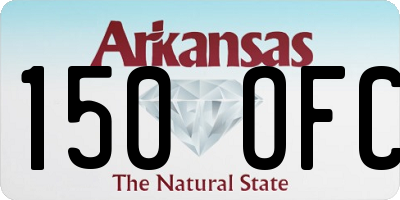 AR license plate 150OFC
