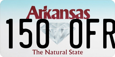 AR license plate 150OFR