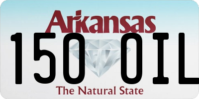 AR license plate 150OIL
