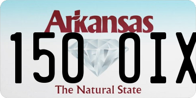 AR license plate 150OIX