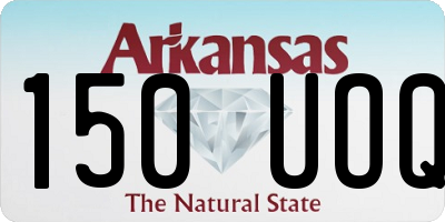 AR license plate 150UOQ