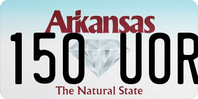 AR license plate 150UOR