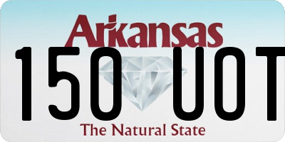 AR license plate 150UOT