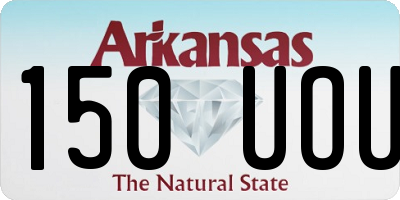 AR license plate 150UOU