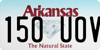 AR license plate 150UOV