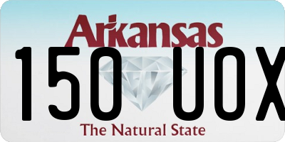 AR license plate 150UOX