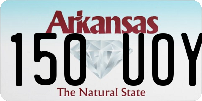 AR license plate 150UOY