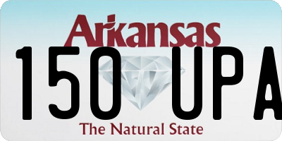 AR license plate 150UPA