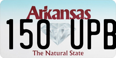 AR license plate 150UPB