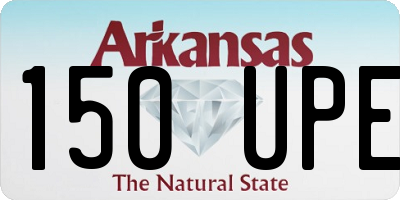AR license plate 150UPE