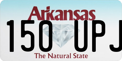 AR license plate 150UPJ