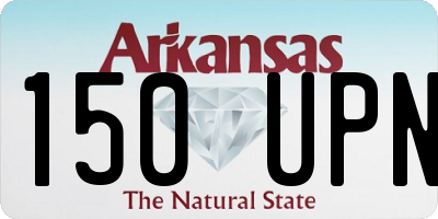 AR license plate 150UPN