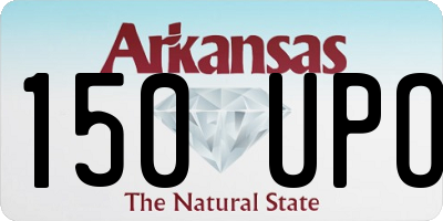 AR license plate 150UPO