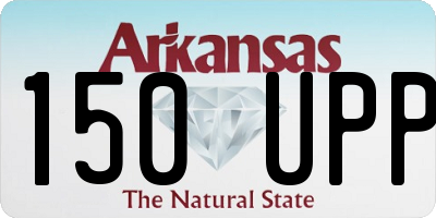 AR license plate 150UPP