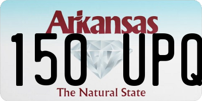 AR license plate 150UPQ