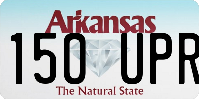 AR license plate 150UPR