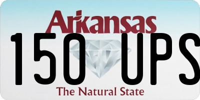 AR license plate 150UPS