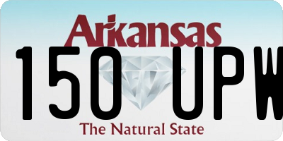 AR license plate 150UPW