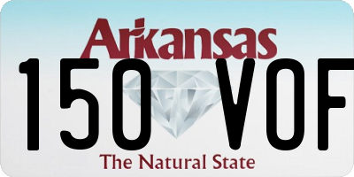 AR license plate 150VOF