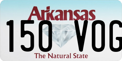 AR license plate 150VOG