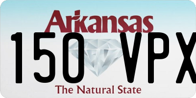 AR license plate 150VPX