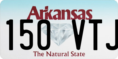 AR license plate 150VTJ
