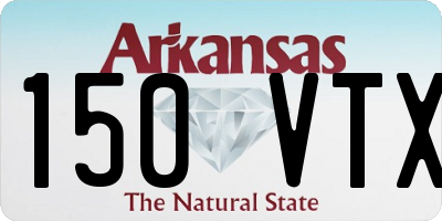 AR license plate 150VTX