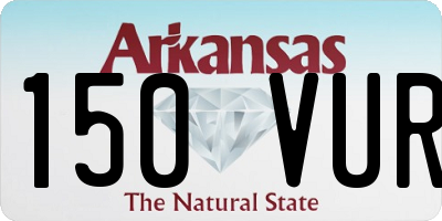 AR license plate 150VUR