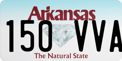 AR license plate 150VVA