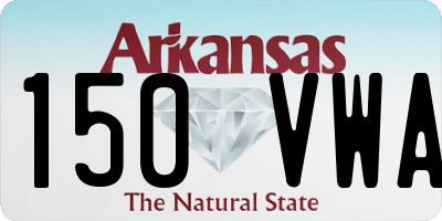 AR license plate 150VWA